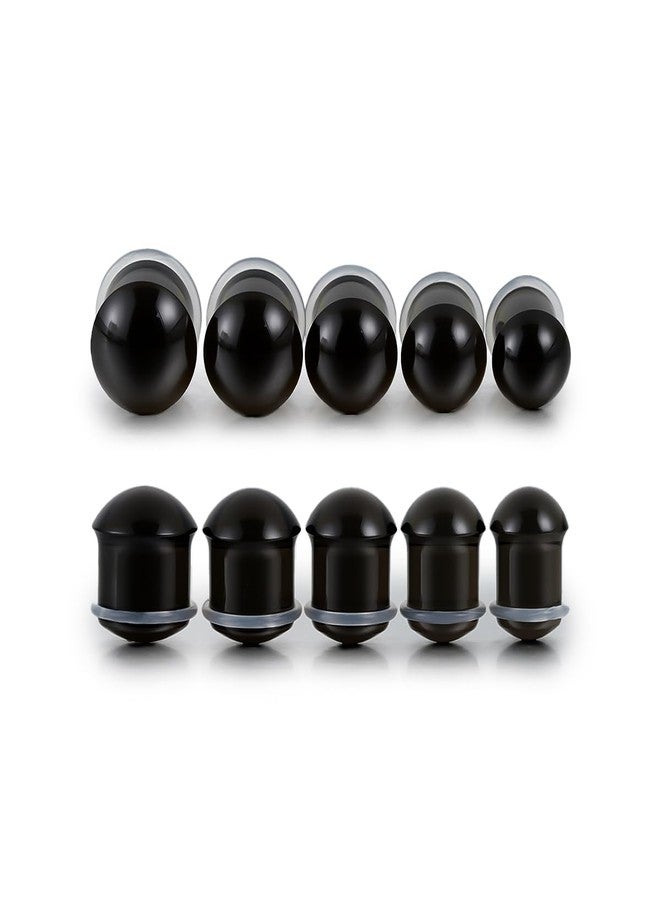 TBOSEN Precise Dimensions Set Color Acrylic O-Ring Ear Plugs Tunnels Gauges Stretcher Piercings Kit - Image 1